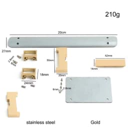 Luxury Stainless Steel Metal Clasp Wholesale Bag Twist Turn Lock a Set of Locks For Woman Handbags Purse Hardware Accessories