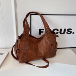 Daily Business Commuting Large Capacity Tote Hand Bags Soft Leather Shoulder Crossbody Bags for Women Handbags Sturdy Durable