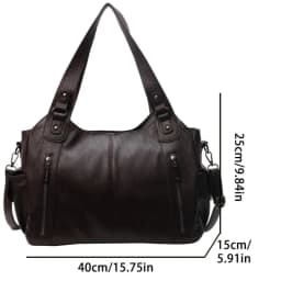 Daily Business Commuting Large Capacity Tote Hand Bags Soft Leather Shoulder Crossbody Bags for Women Handbags Sturdy Durable