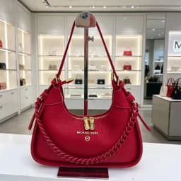 Michael Kors New Ladies' Fashionable Shoulder Bag, MK Business Casual Handbag, High-Quality Leather, Girls' Travel Bag