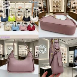Michael Kors New Ladies' Fashionable Shoulder Bag, MK Business Casual Handbag, High-Quality Leather, Girls' Travel Bag