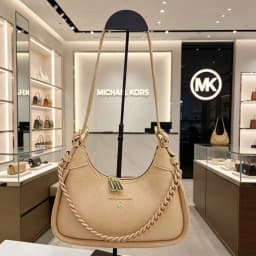 Michael Kors New Ladies' Fashionable Shoulder Bag, MK Business Casual Handbag, High-Quality Leather, Girls' Travel Bag