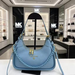 Michael Kors New Ladies' Fashionable Shoulder Bag, MK Business Casual Handbag, High-Quality Leather, Girls' Travel Bag