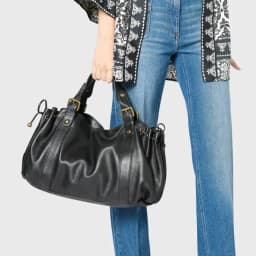 Fashion Large Capacity Ruched Tote Bag Designer Drawsting Women Handbags Luxury Soft Pu Commuter Bags 2026 Trend City Bag