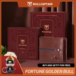 BULLCAPTAIN Genuine Leather Wallet Male Brand Designer Business Wallet Multi-function Storage Purse Rfid Card Package Wallet Men