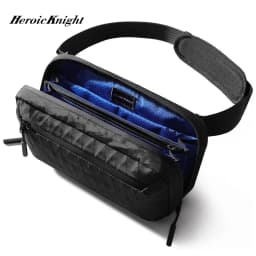 Heroic Knight Small Men Waist Pack Minimalist Waterproof X-PAC Fabric Crossbody Bag Chest Shoulder Pack Travel Organizer Pack