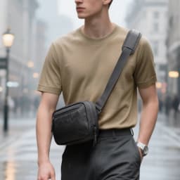 Heroic Knight Small Men Waist Pack Minimalist Waterproof X-PAC Fabric Crossbody Bag Chest Shoulder Pack Travel Organizer Pack