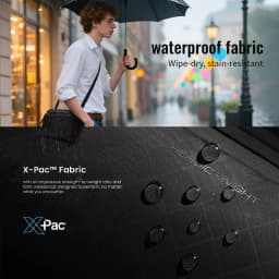 Heroic Knight Small Men Waist Pack Minimalist Waterproof X-PAC Fabric Crossbody Bag Chest Shoulder Pack Travel Organizer Pack