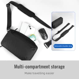 Heroic Knight Small Men Waist Pack Minimalist Waterproof X-PAC Fabric Crossbody Bag Chest Shoulder Pack Travel Organizer Pack