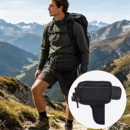 Multi-Functional Tactical Waist Pack Concealed Holster Bag for Outdoor Hunting Training Expandable Storage Pouch Camping Riding