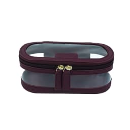 Customized Name Multi-Color PU Leather PVC Makeup and Washroom Bag with Large Storage Capacity and Waterproof Makeup Bag