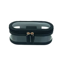 Customized Name Multi-Color PU Leather PVC Makeup and Washroom Bag with Large Storage Capacity and Waterproof Makeup Bag