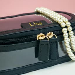 Customized Name Multi-Color PU Leather PVC Makeup and Washroom Bag with Large Storage Capacity and Waterproof Makeup Bag