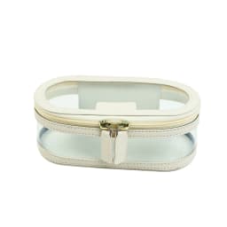 Customized Name Multi-Color PU Leather PVC Makeup and Washroom Bag with Large Storage Capacity and Waterproof Makeup Bag