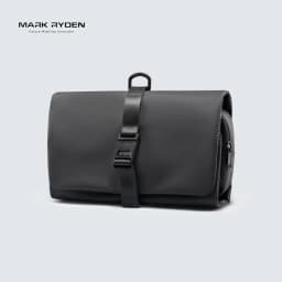 MARK RYDEN Travel Toiletry Bag Waterproof Organizer Bag Elegant Black Lightweight Pouch