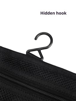 MARK RYDEN Travel Toiletry Bag Waterproof Organizer Bag Elegant Black Lightweight Pouch