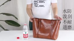 Women's Genuine Leather Tote Bag, Waterproof Multi Purpose Casual Shopping Outings Work Handbag Women Shoulder Crossbody Bags