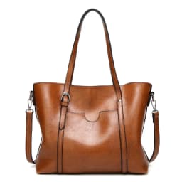 Women's Genuine Leather Tote Bag, Waterproof Multi Purpose Casual Shopping Outings Work Handbag Women Shoulder Crossbody Bags