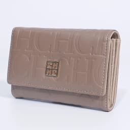 CH Fashion Autumn/Winter Small Wallet 2026 New Solid Color Letter Embossed Male and Female Multi Card Slot Wallet