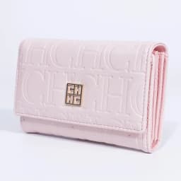 CH Fashion Autumn/Winter Small Wallet 2026 New Solid Color Letter Embossed Male and Female Multi Card Slot Wallet