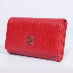 CH Fashion Autumn/Winter Small Wallet 2026 New Solid Color Letter Embossed Male and Female Multi Card Slot Wallet