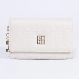 CH Fashion Autumn/Winter Small Wallet 2026 New Solid Color Letter Embossed Male and Female Multi Card Slot Wallet