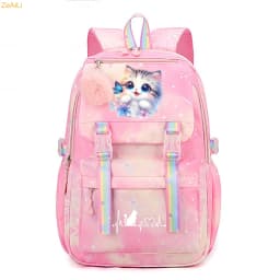 Cute Black Cat Flower Butterfly Student Teenager Children Knapsack Schoolbag Rucksack Mochila Women's Backpack Bookbag Bag
