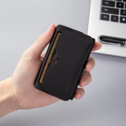Multiofunctional Magnetic Buckel Coin Purse Portable Ultra-light Business Card Holder Mini Folding Wallet EDC Pouch