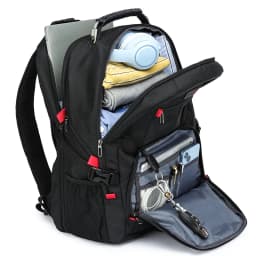 Large-Capacity Backpack 30L Men Portable Casual Backpack Multiple Compartments Anti-Theft Design Laptop Bag Zipper Daypack