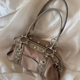 Vintage High-end Large-capacity Handbag Shoulder Bag Sweet and Cool Babes Underarm Niche Casual Contrasting Color Bag