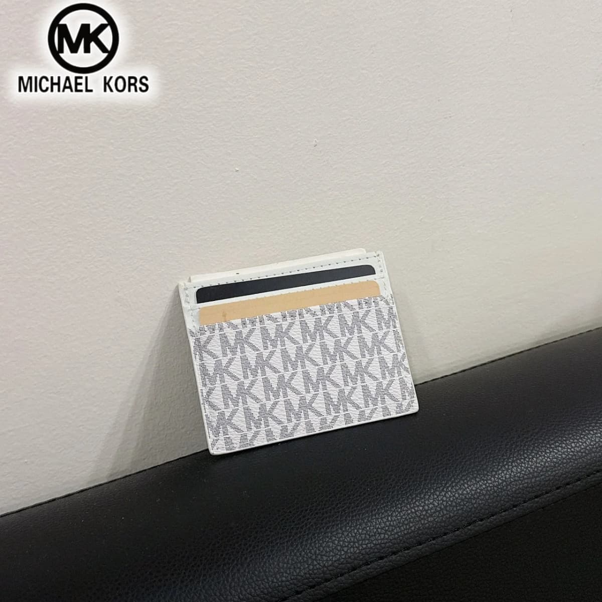 2026 Michael Kors Women's Fashion Leisure Card Bag MK Driver's License Card Cover Zero Wallet Girls' Multiple Card Clip