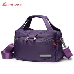 Fouvor Women's Nylon Bag 2025 New Fashion Large Capacity Shoulder Bags Oxford Handbag Ladies Casual Travel Canvas Tote 2587-10