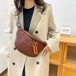 Soft Leather Waist Bag For Women Chain Fanny Pack High Quality Shoulder Belt Purse Bags Fashion Designer Crossbody Chest Bags