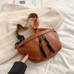 Soft Leather Waist Bag For Women Chain Fanny Pack High Quality Shoulder Belt Purse Bags Fashion Designer Crossbody Chest Bags