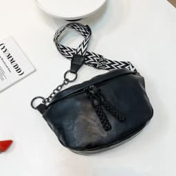 Soft Leather Waist Bag For Women Chain Fanny Pack High Quality Shoulder Belt Purse Bags Fashion Designer Crossbody Chest Bags