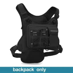 Multi-functional Chest Pack Tactical Vest for Men Hydration Backpack with Gear Holder Running Bag for Marathon Cycling Trekking