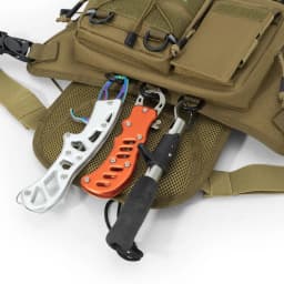 Multi-functional Chest Pack Tactical Vest for Men Hydration Backpack with Gear Holder Running Bag for Marathon Cycling Trekking