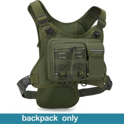 Multi-functional Chest Pack Tactical Vest for Men Hydration Backpack with Gear Holder Running Bag for Marathon Cycling Trekking