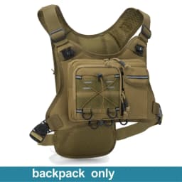 Multi-functional Chest Pack Tactical Vest for Men Hydration Backpack with Gear Holder Running Bag for Marathon Cycling Trekking