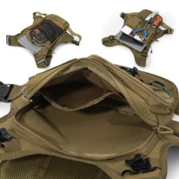Multi-functional Chest Pack Tactical Vest for Men Hydration Backpack with Gear Holder Running Bag for Marathon Cycling Trekking