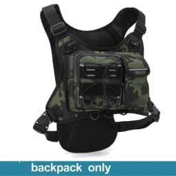 Multi-functional Chest Pack Tactical Vest for Men Hydration Backpack with Gear Holder Running Bag for Marathon Cycling Trekking
