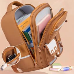 Waterproof Capybara Backpack Large Capacity Ergonomic Spine Protection Comfortable Wide Straps School College Bag for Students