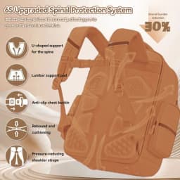 Waterproof Capybara Backpack Large Capacity Ergonomic Spine Protection Comfortable Wide Straps School College Bag for Students
