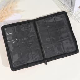 Trading Card Binder PU Leather Cover 9 Pocket Zippered Album For Sports Star Football Basketball Collectible Cards