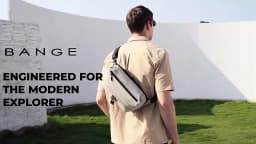 BANGE Waterproof Chest Bag Multi-Carry Modes Sling Crossbody Travel Shoulder Messenger Bag