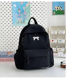 New Stylish Embroidered Backpack Korean Japanese Style Cute Casual School Bag for Girls Students Daily Commute Travel Bag