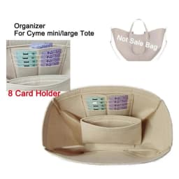 Bag Organizer Insert Lining Fit For Cyme Or Cyme Mini tote,Bag Storage Pouch And Organization Inner Liner Purse Keep Shaper