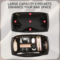 Nylon Bag Organizer Insert For 25bag Durable Fashion Wateproof Gift Bag Support Storage Inner Modification Bag Accessories