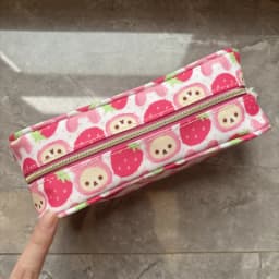 Rilakkuma Korilakkuma Pencil Case Pouch Strawberry Bear Kawaii Cute School Pencil Cases for Girls Stationery Supplies