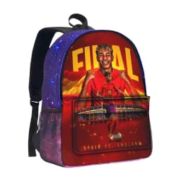 Boys Girls Backpack Knapsack Football Star Starry Sky Backpack School Bag L-Lamin Yamal Large Capacity Mochila Rucksack School